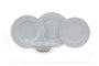 Hermia Vajilla de Porcelana SV24Y200 de 24 Piezas en Blanco